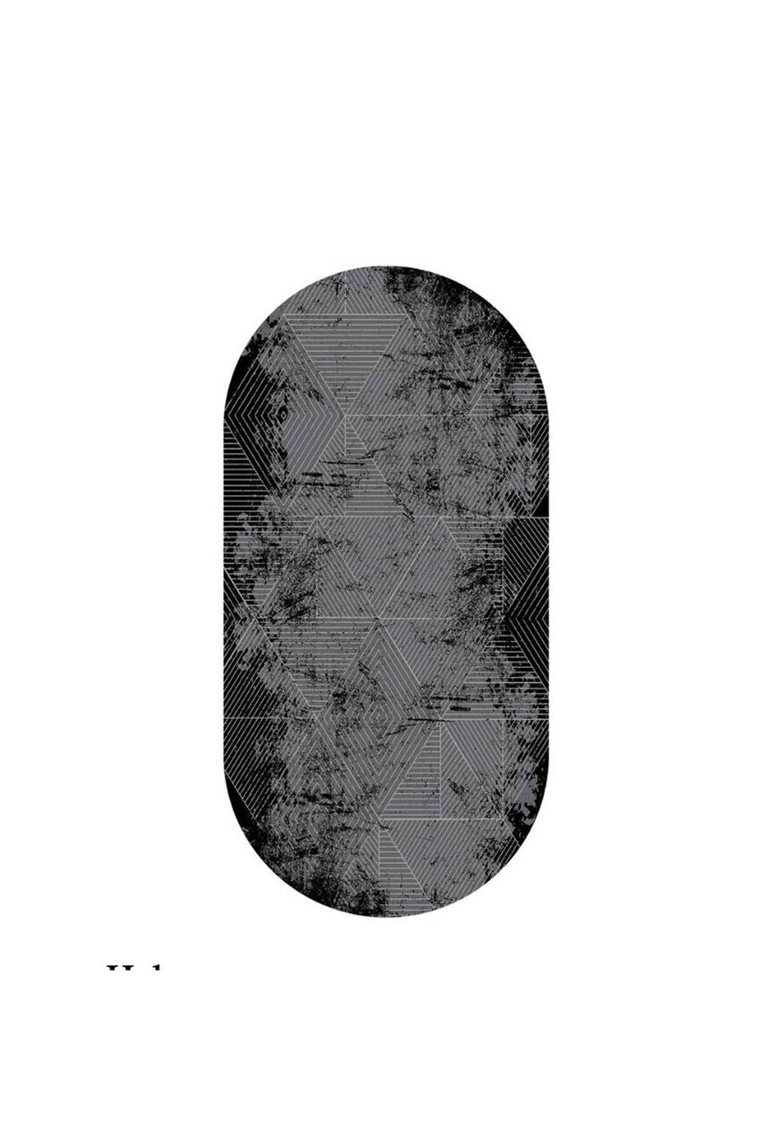 Covor, CLR-0000576-004, 120x250 cm, Poliester, Antracit — imaginea 3