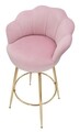 Scaun de bar Vienna, Mauro Ferretti, 55x55x110 cm, catifea, roz