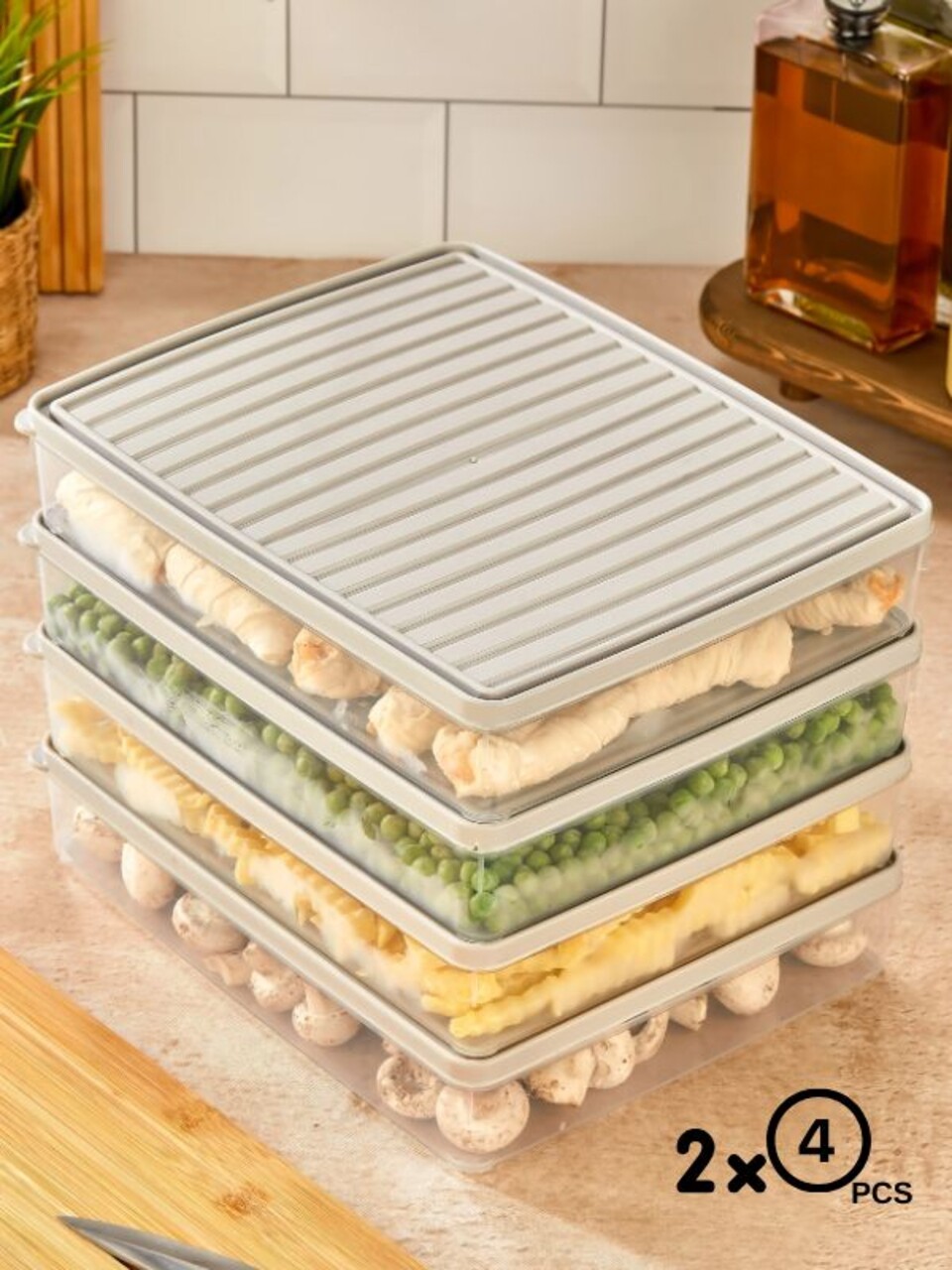 Set recipiente depozitare, Hermia, 452PTR1150, Crem - view 4