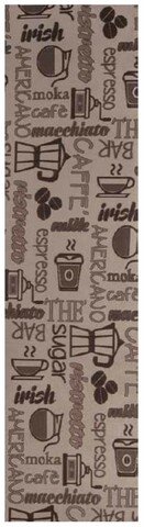 Covor pentru bucatarie moka, decorino, 67x900 cm, poliester, maro