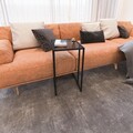 Set masute 3 piese, Caliente, İbiza, Sticla temperata, Negru