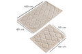 Set covorase de baie 2 piese, Chilai Home by Alessia, Dante, Bumbac, Bej