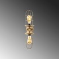 Aplica de perete, Mahoni - 13208, Fulgor, 12 x 20 x 51 cm, 2 x E27, 40W, auriu