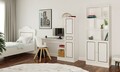 Set birou si biblioteca, Rabi, Rb-098, 120x75x40 cm, Alb mat
