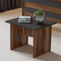 Set mobilier pentru camera de studiu, 5 piese, Locelso, VO15 - BA, pal melaminat, maro/antracit