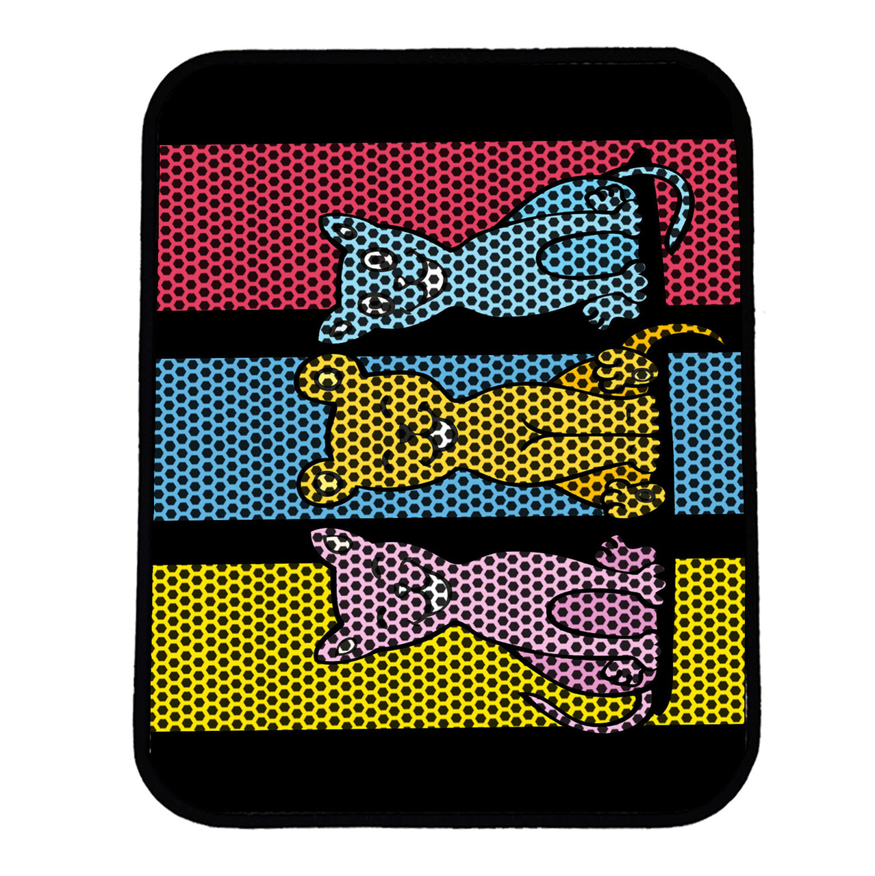 Covoras litiera pentru colectarea granulelor de nisip, Paws &amp; Whiskers, Nrszn0040, 50% PVC/50% poliester, Multicolor - view 2