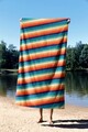 Prosop de plaja, Astacura, Rainbow Lines 70, 70x130 cm, 70% poliester/30% poliamida, Multicolor
