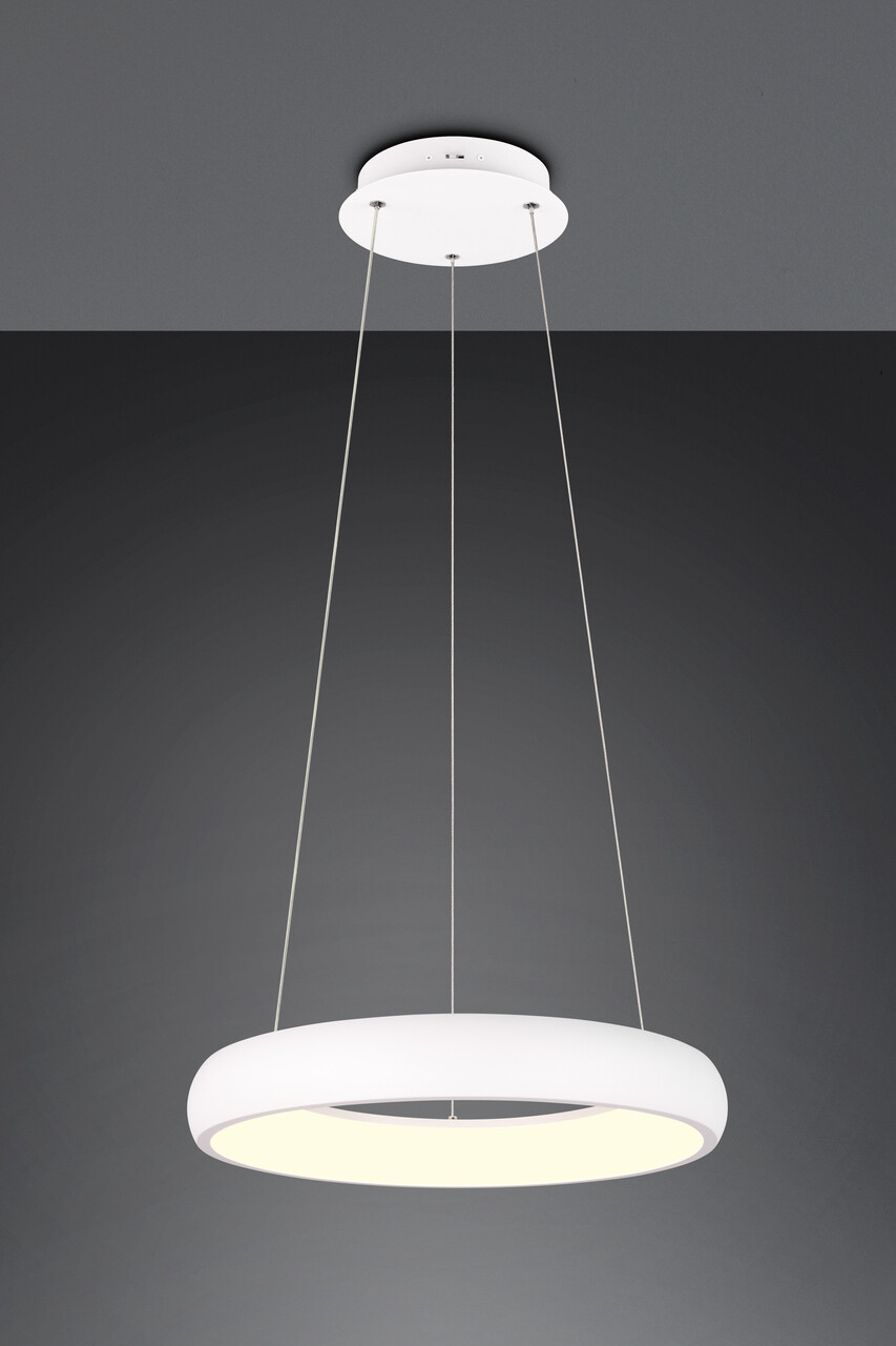 Lustra Cardona, TRIO, 46.5x150 cm, 29W, 1x SMD LED, metal, alb mat
