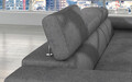 Coltar extensibil dreapta 4 locuri ELTAP, Armd-37, Armando, 289x203x85 cm, lemn/poliester, gri