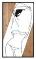 Decoratiune de perete Strip -B, Mauro Ferretti, 50x90 cm, fier/MDF, negru/maro