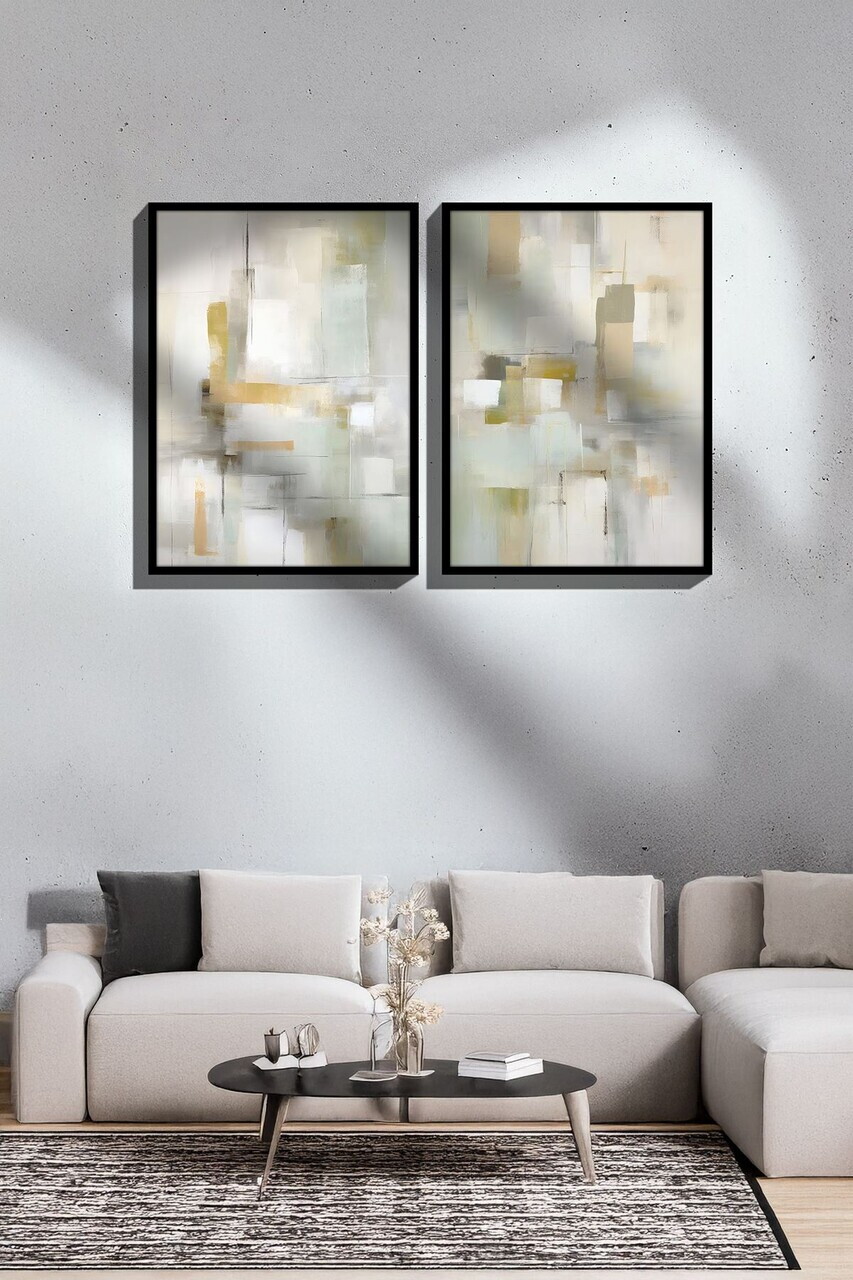 Tablou decorativ, Ersy2Lımodel34-Sıyah, MDF, Multicolor