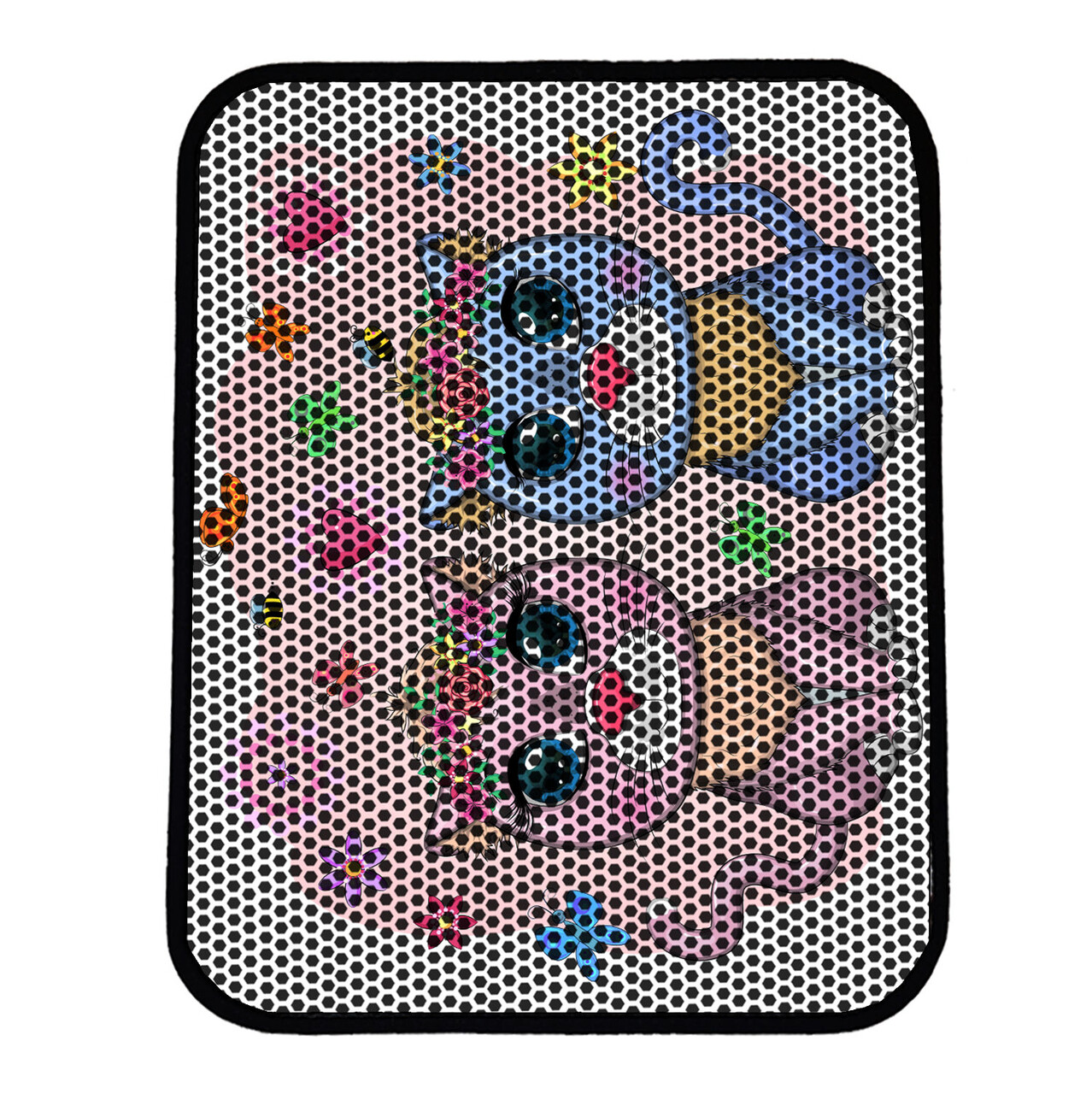 Covoras litiera pentru colectarea granulelor de nisip, Paws &amp; Whiskers, Nrszn0199, 50% PVC/50% poliester, Multicolor - view 2