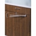 Suport usa pentru prosoape Wenko, 4 x 6 cm, inox, argintiu
