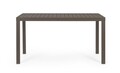 Masa pentru gradina Hilde, Bizzotto, 130 x 68 x 75 cm, aluminiu, maro coffee