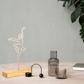 Decoratiune, Ballerina, 20x40x4 cm, Metal, Cupru
