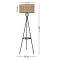 Lampadar, Luin, 534LUN3715, Metal, Maro deschis
