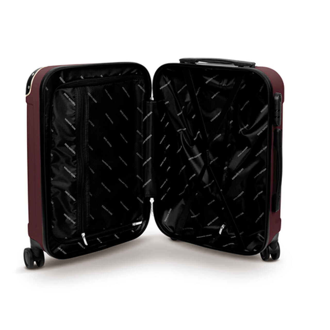 Troler Swiss Hufeisen, 43x27x65 cm, 65 L, plastic, visiniu - view 3