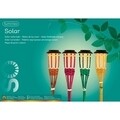 Lampa de gradina Torch, Lumineo, 9x54 cm, bambus, roz