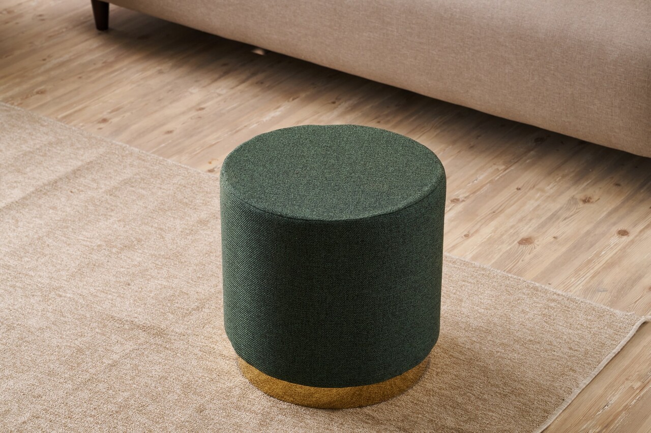 Taburet, Atelier del Sofa, 825BLC5148, Lemn, Verde - view 2