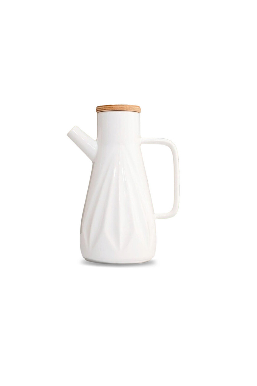 Dozator pentru ulei, Planet X, 283PLN1207, Portelan, Alb