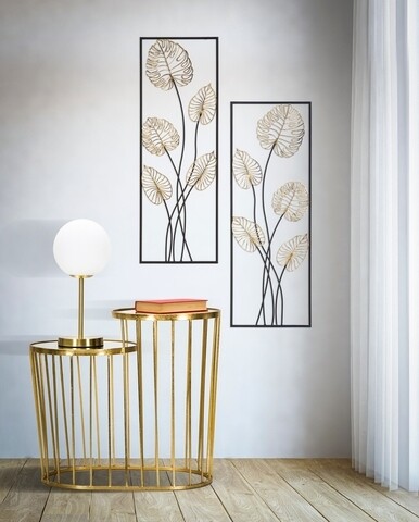 Decoratiune de perete, Luxy, Mauro Ferretti, 31×90 cm, fier