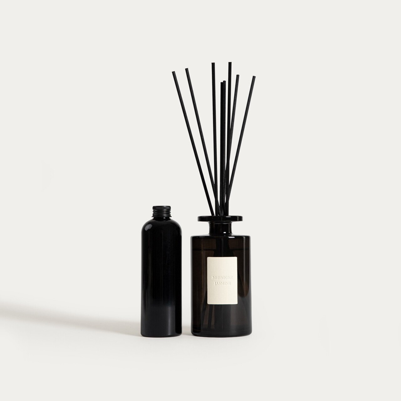 Difuzor de parfum cu betisoare Urban Leather, Midnight Jasmine, Homla, 300 ml, sticla, negru — imaginea 2