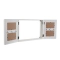 Dulapior pentru chei cu masca pentru contor si 4 rame foto, Versa, 46 x 8.5 x 33 cm, lemn, negru