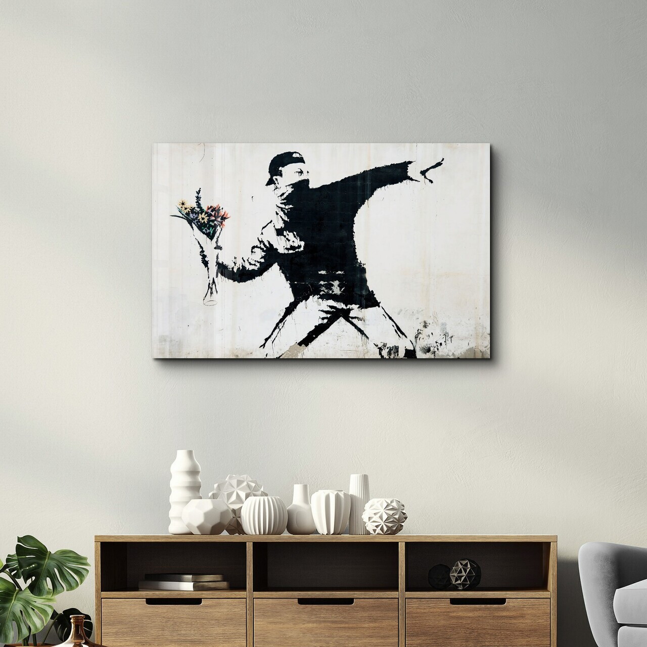 Tablou decorativ, CAM-6008, Dimensiuni: 70 x 110 cm, Multicolor — imaginea 2