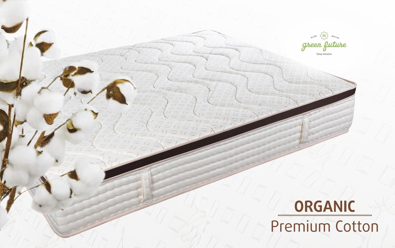 Saltea Perugia Organic Cotton Pocket Memory 7 Zone de Confort 140x200 cm, H 30 cm - 1 | YEO