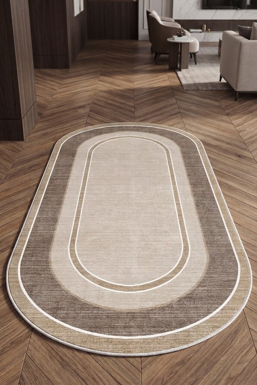 Covor, CLR-7373-HALI-57, 100x150 cm, Poliester, Bej