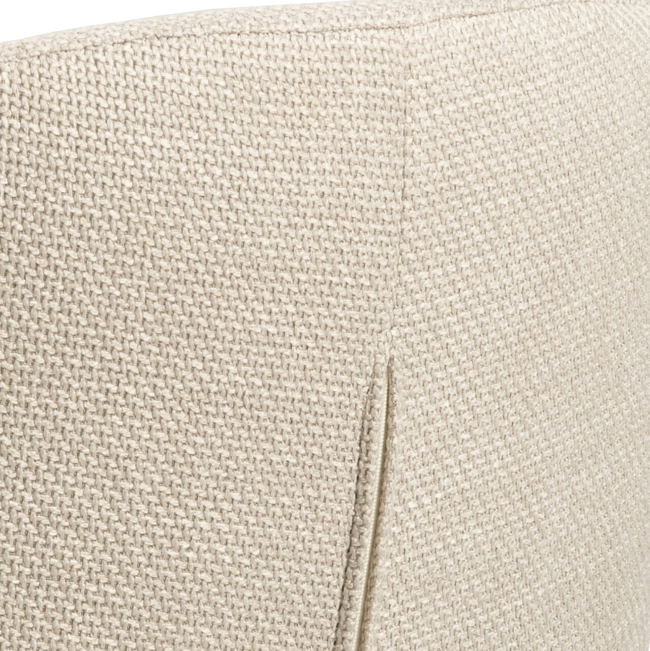Scaun Eleanor, Actona, 55.5x55x79 cm, tesatura structurata/otel, bej/negru mat - view 2