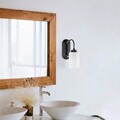 Aplica de perete, Fulgor, 942FLG2202, Metal, Alb/Negru