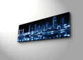 Tablou decorativ cu lumina LED, 3090DACT-6, Canvas, 30 x 90 cm, Multicolor