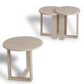 Set masute 3 piese, Comforty, Mira, Stejar