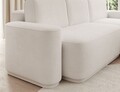 Coltar extensibil dreapta 4 locuri ELTAP, Aurumm, 285x180x92 cm, lemn/poliester, alb
