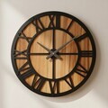 Ceas de perete, MET-MDF-UYART-2020, Dimensiune: 50 x 50 cm, Negru