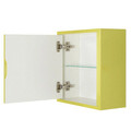 Dulap pentru baie Athena, 38x15x38 cm, MDF, verde/alb