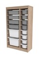 Dulap multifunctional, Estella, Montana Xs 2D4N8U, Gri Sonomo / Alb
