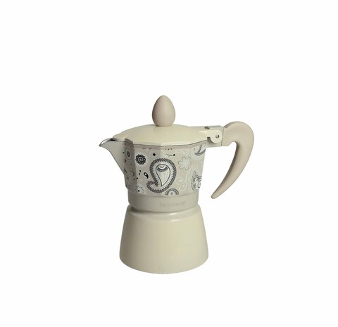 Cafetiera filtru 1 ceasca, Shanti Grey, Brandani, 12x7x13 cm, aluminiu