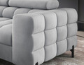 Coltar extensibil stanga 5 locuri ELTAP, LT-05PA, Ferucce, 276x200x93 cm, lemn/poliester, gri deschis