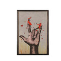 Tablou decorativ, Rock, Lemn, Lemn, Multicolor