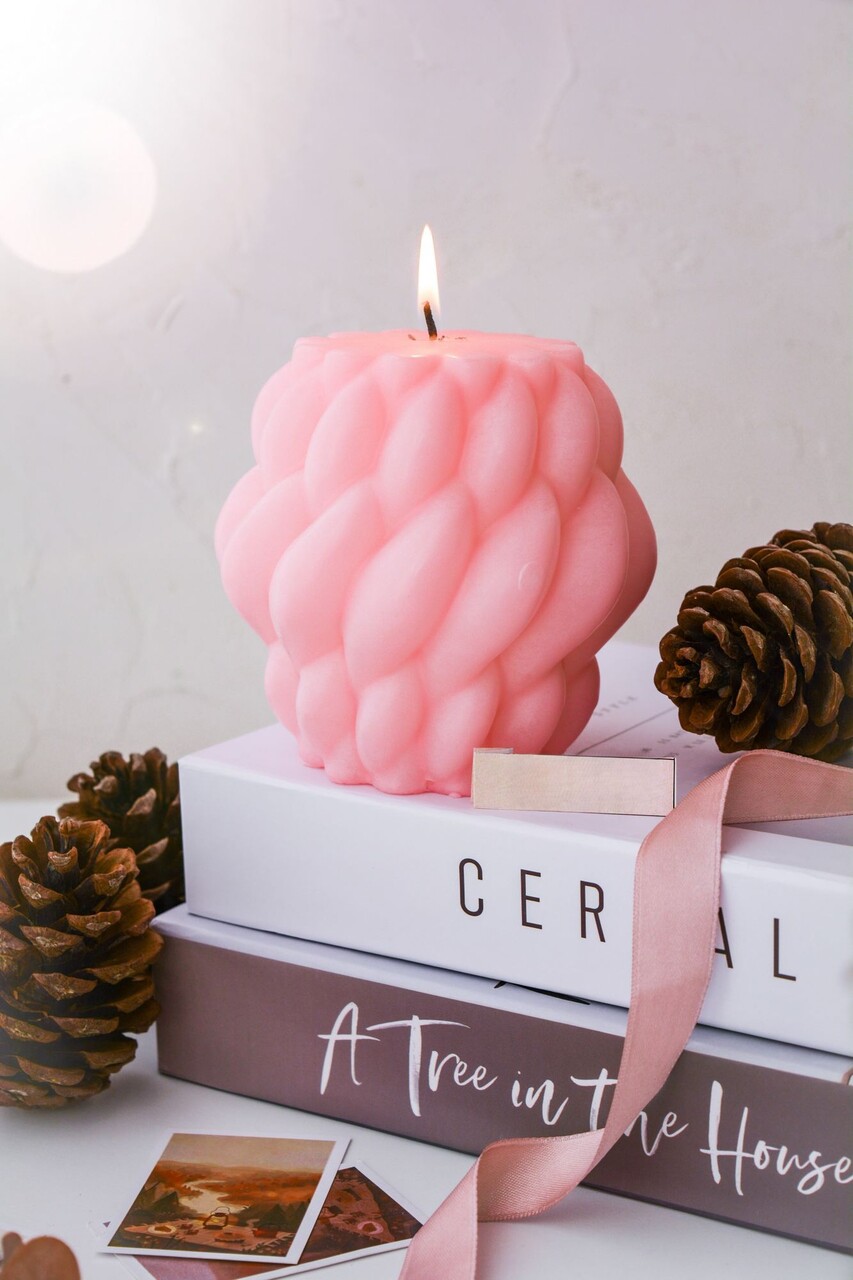 Lumanare, Ers1237, 36x50 cm, Roz - imagine 2