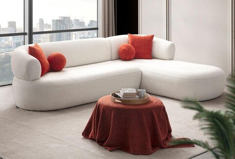 Coltar, Atelier del Sofa, 752EST1326, Frame: 70% HORNBEAM/30% MELAMINE COATED CHIPBOARD, Alb