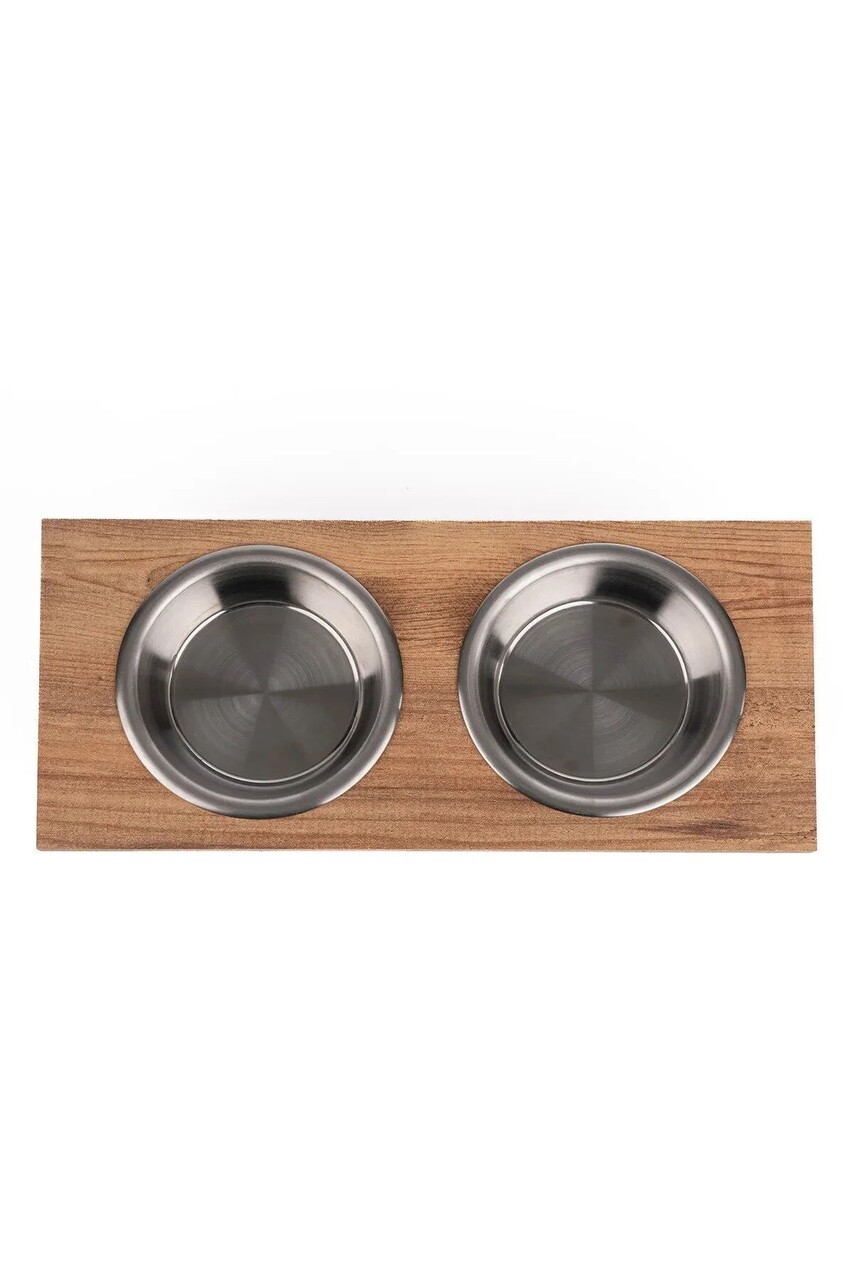 Bol pentru hrana animale de companie, Paws &amp; Whiskers, Apvm11, MDF , Multicolor - imagine 4