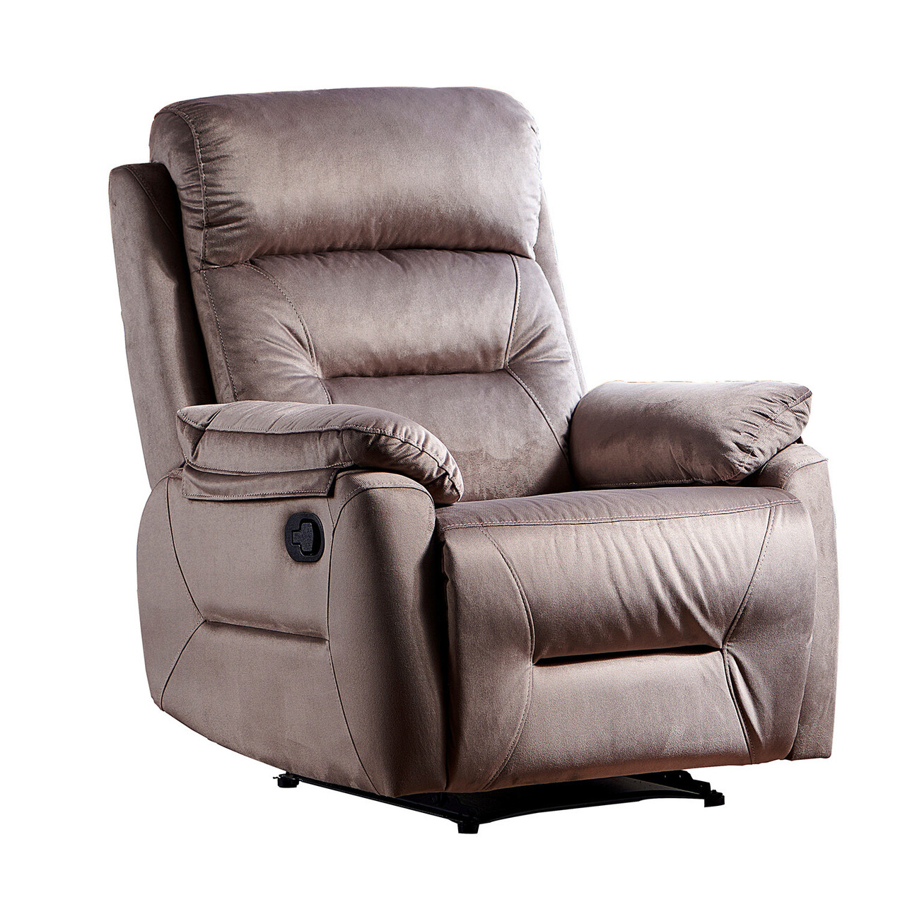 Fotoliu cu recliner, Niron, Enjoy TV, 80x105x80 cm, Gri