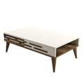 Masuta de cafea, Hommy Craft, Valensiya, 105x60x34.6 cm, PAL, Maro/Crem