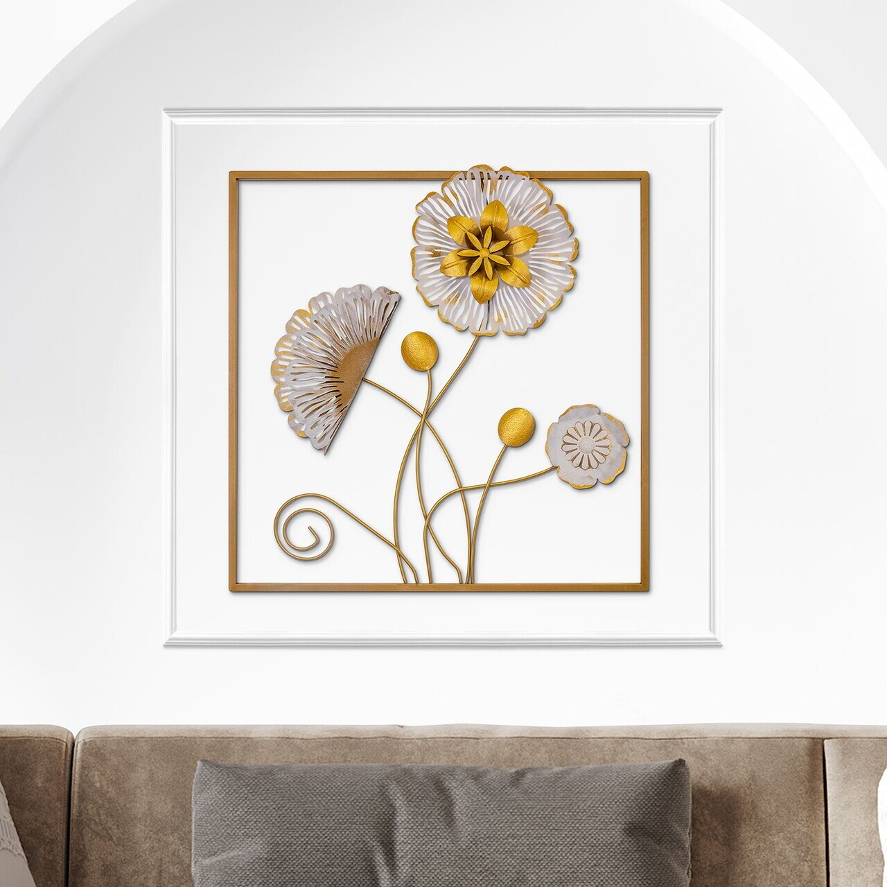 Decoratiune de perete, Serenidad, Metal, Grosime: 0,6 mm, Multicolor — imaginea 3