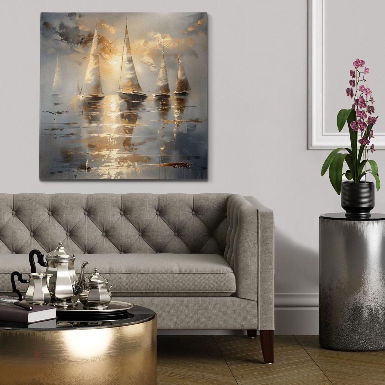 Tablou decorativ KNV10273 Cadru: 100% LEMN (grosime: 3 cm) Multicolor