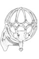 Lampa de exterior, Avonni, 685AVN1104, Plastic ABS, Negru