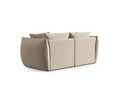 Canapea modulara 3 locuri, Chris-184, Micadoni Home, 220x100x80 cm, catifea, ecru